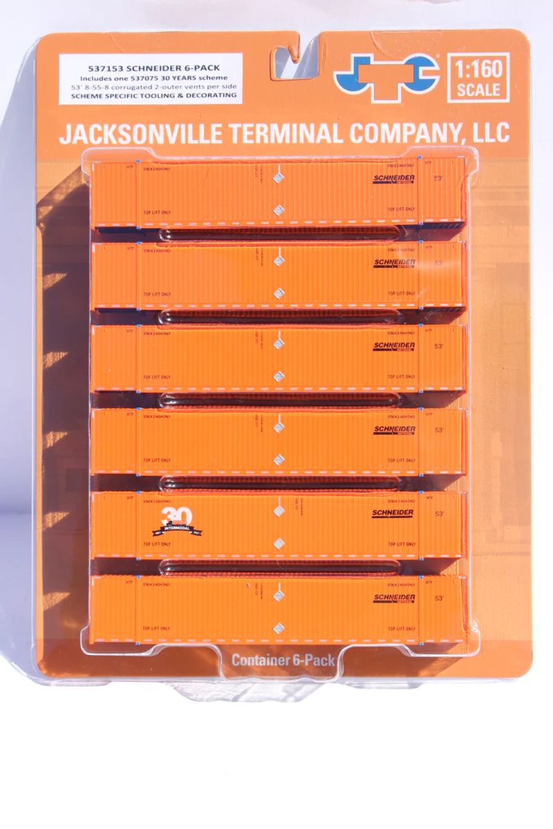 JTC Model Trains 537153 SCHNEIDER 6-pack with special 30yr Anniversary 53 HIGH CU