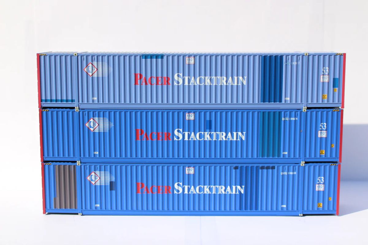 JTC Model Trains 953056 HO UMAX ¢¬ Ex Pacer Stacktrain 3pk