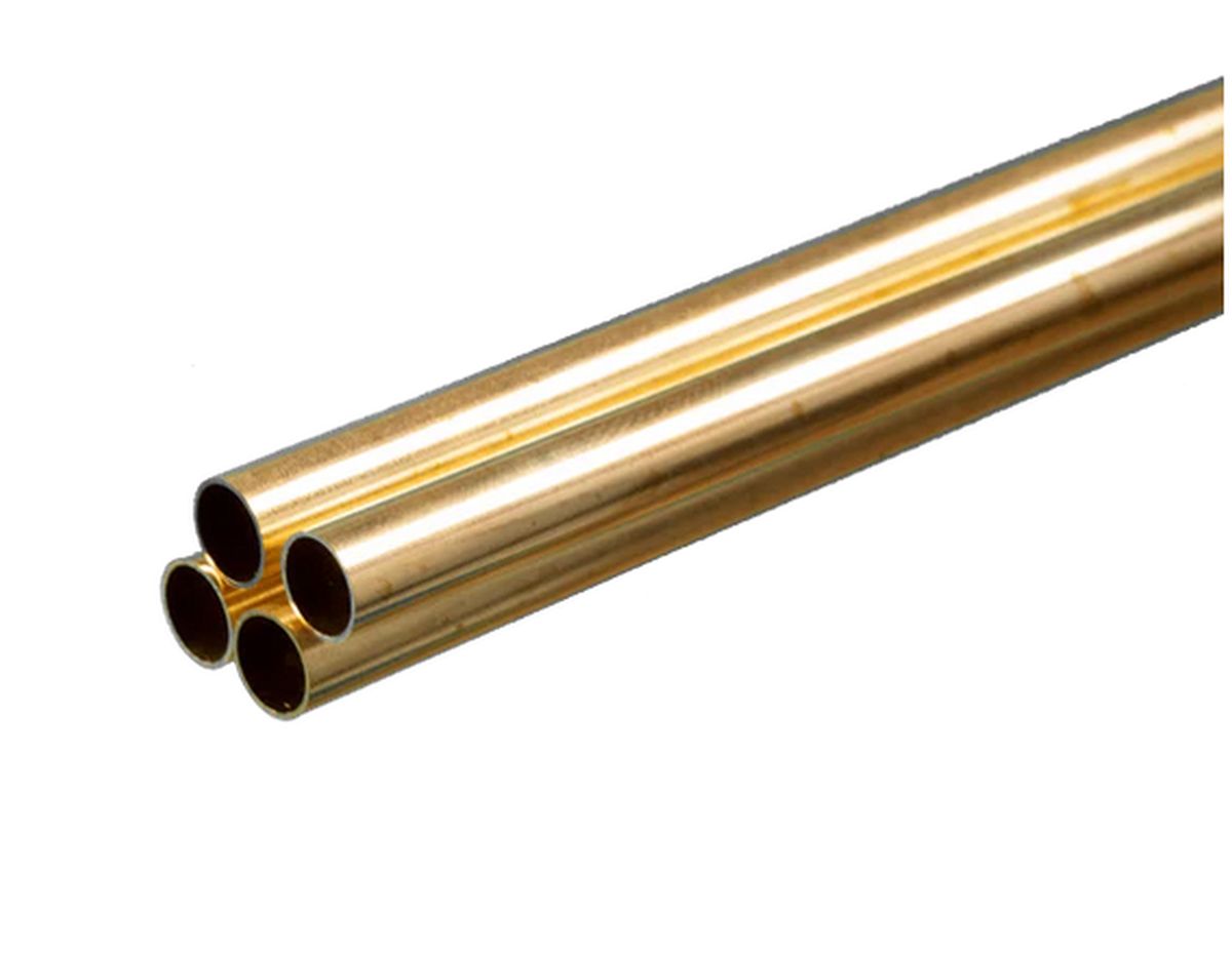 K&S Metal Products 1151 Round Brass Tube 5/16 x .014 x 36 4pk