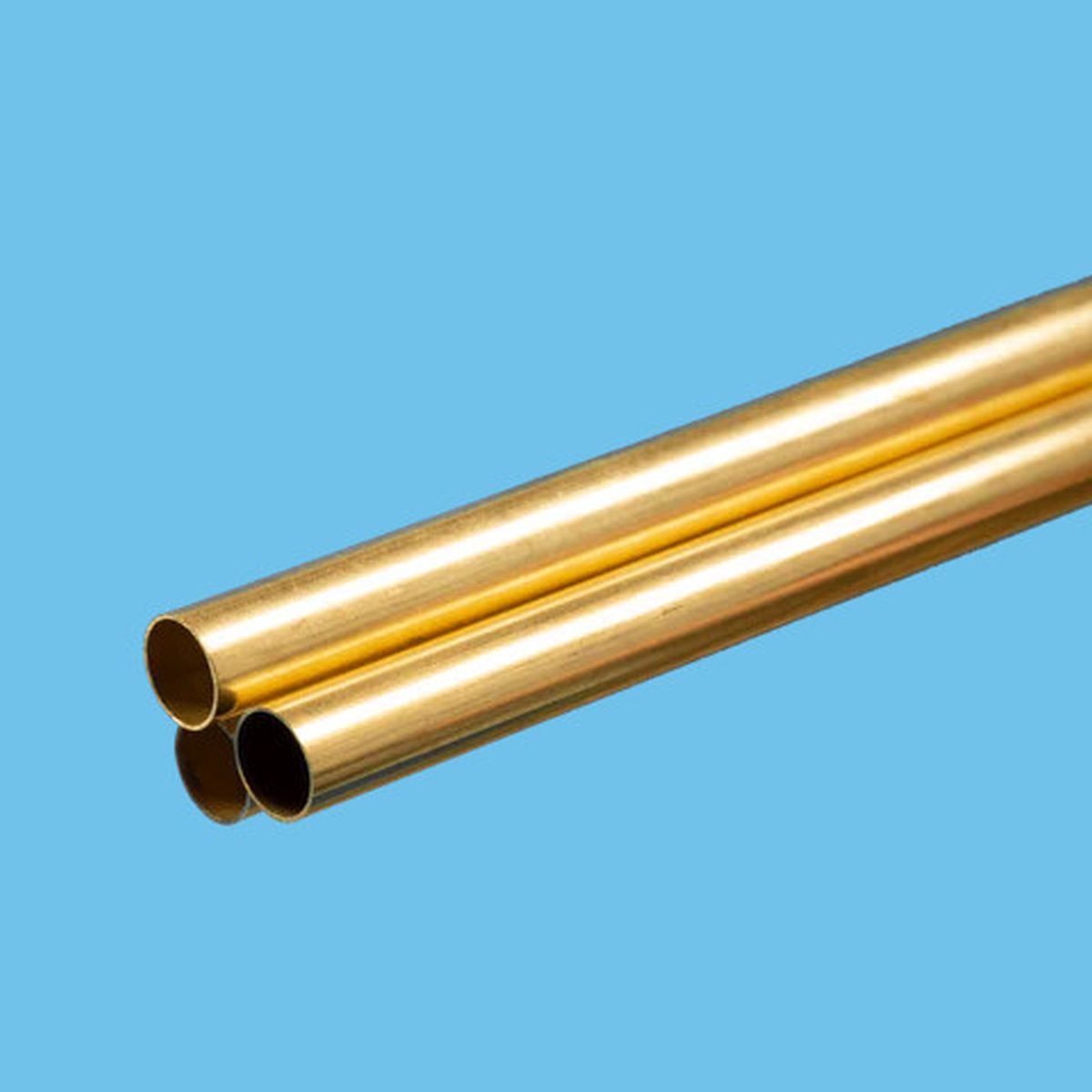 K&S Metal Products 1153 Round Brass Tube 3/8 x .014 x 36 3pk