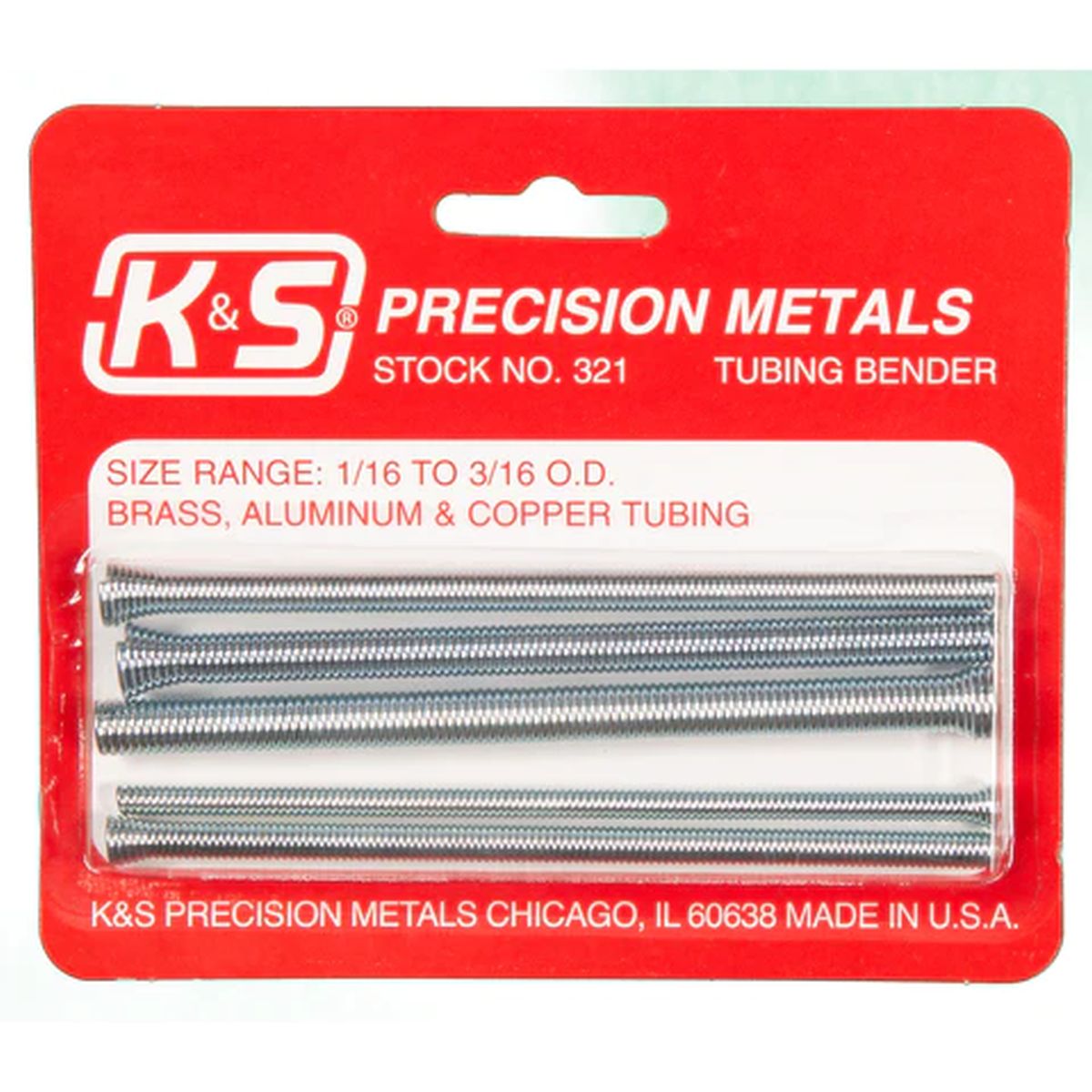 K&S Metal Products 321 Tubing Bender Kit 1/16 to 3/16 OD
