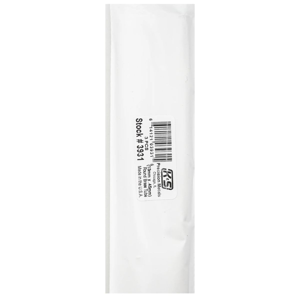 K&S Metal Products 3931 13MM OD X .45MM Wall 3cd