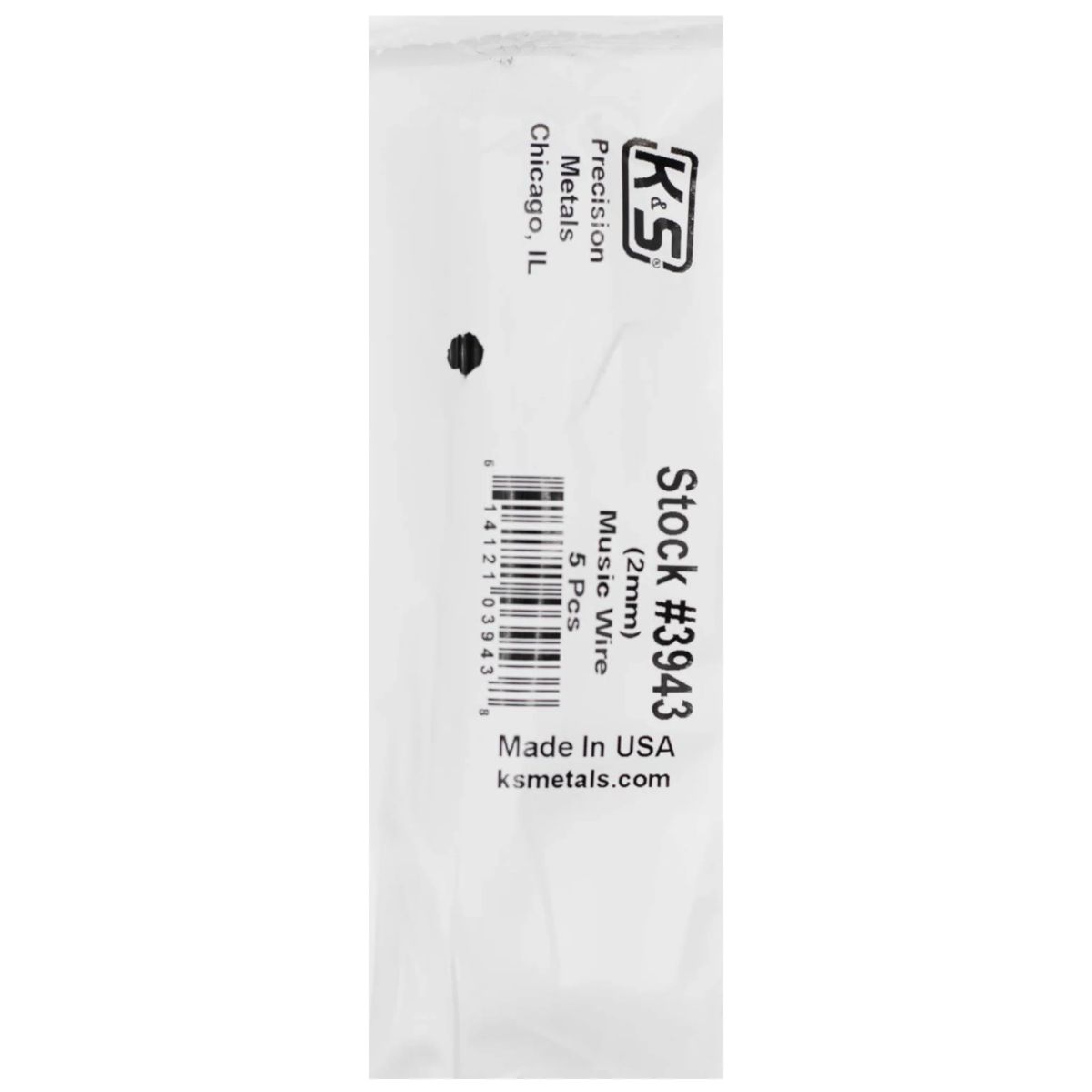 K&S Metal Products 3943 2MM Diameter 3 pcs per bundle 5cd