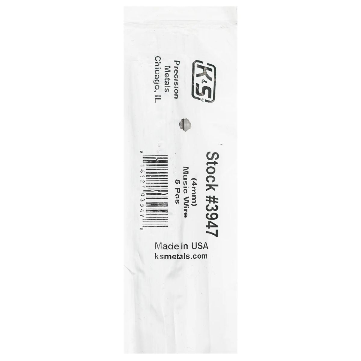 K&S Metal Products 3947 4MM Diameter 5cd
