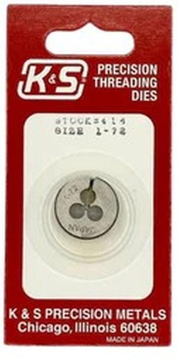 K&S Metal Products 415 0-80 Threading Die 1cd