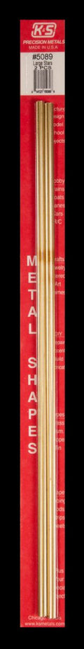 K&S Metal Products 5089 Large Brass Star Tube 2cd