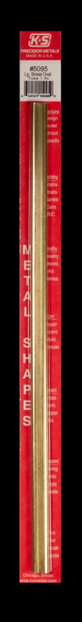 K&S Metal Products 5095 Lg. Brass Oval Tube