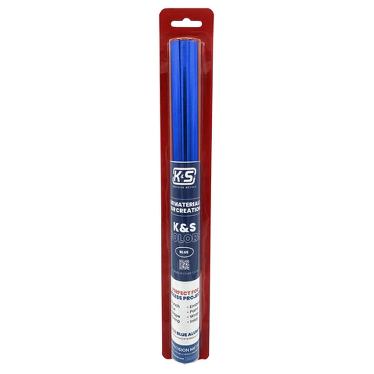 K&S Metal Products 6035 Blue Aluminum Crafting Foil .004 Thk (36 Ga) x 12 W x 24 L 1
