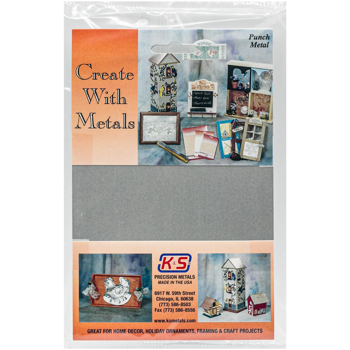K&S Metal Products 6505 .013 Thick 5 x 7 Tin Coated Steel Sheet 1cd