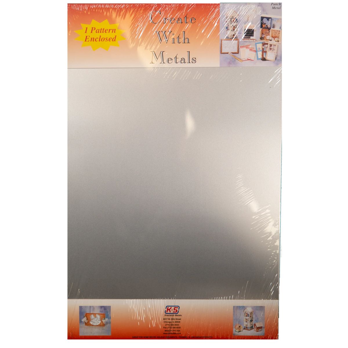 K&S Metal Products 6520 .013 Thick 12 x 18 Tin Coated Steel Sheet 1cd