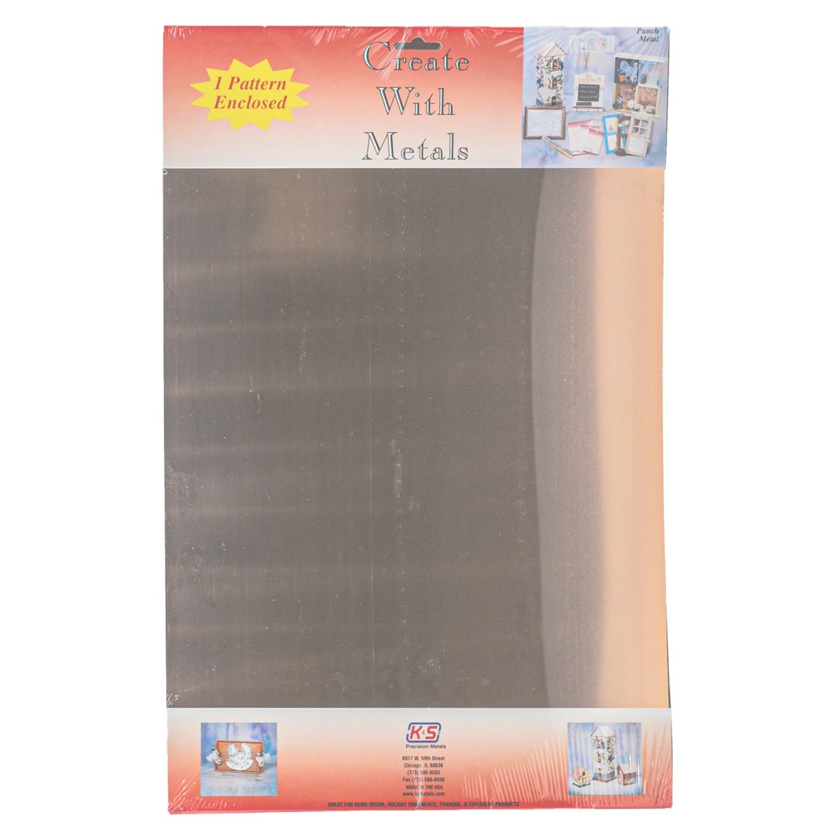 K&S Metal Products 6540 .016 Thick 12 x 18 Copper Sheet 1cd