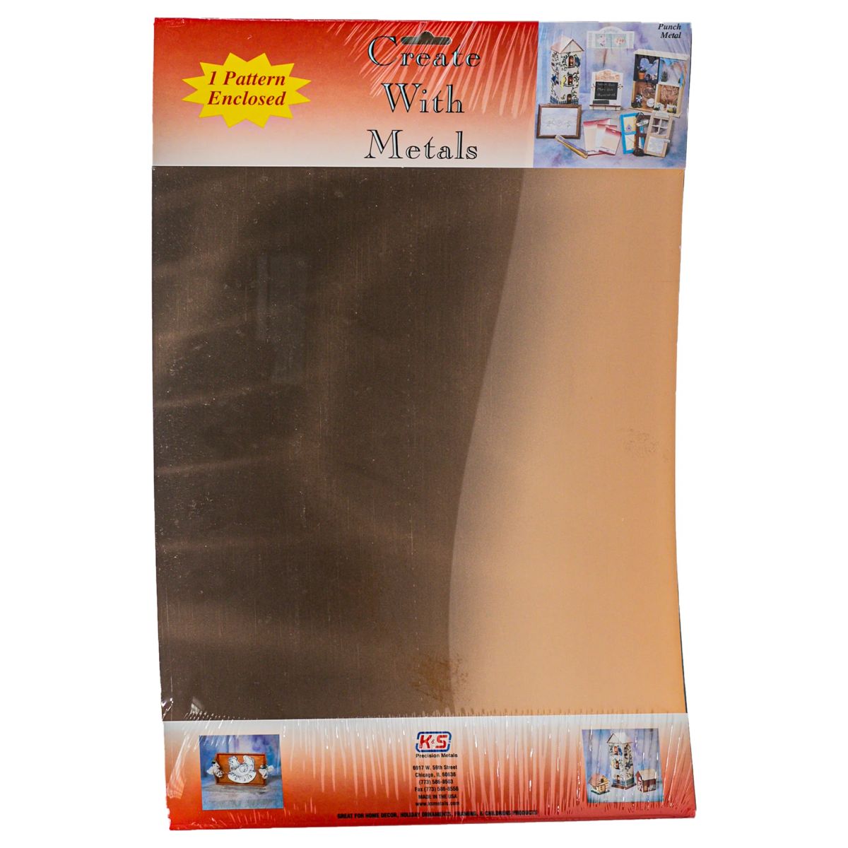 K&S Metal Products 6553 .008 Thick x 12 x 18 Phos. Bronze Sheet 1cd