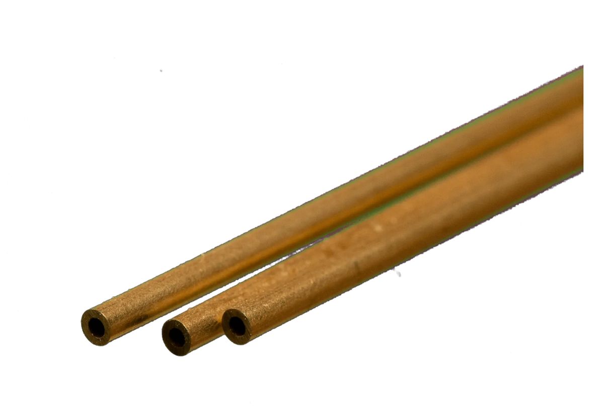 K&S Metal Products 8125 Round Brass Tube 1/16 x .014 x 12 3cd