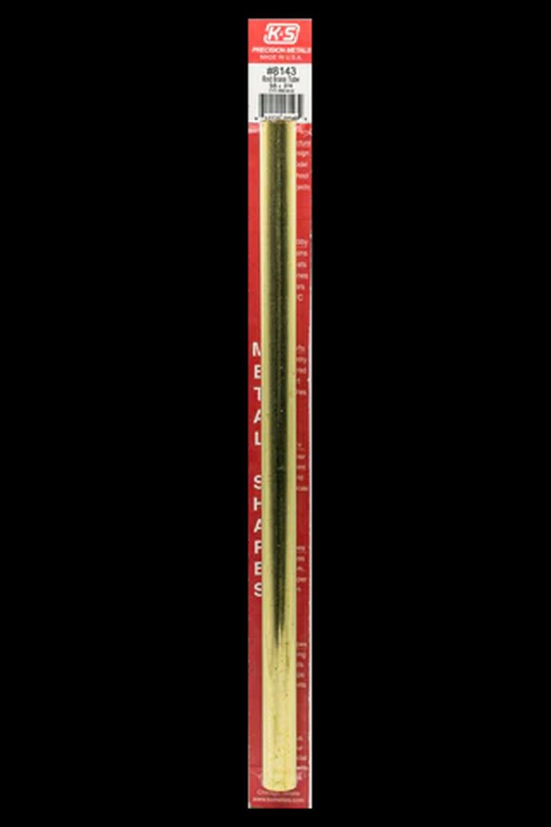 K&S Metal Products 8143 Round Brass Tube 5/8 x .014 x 12 1cd