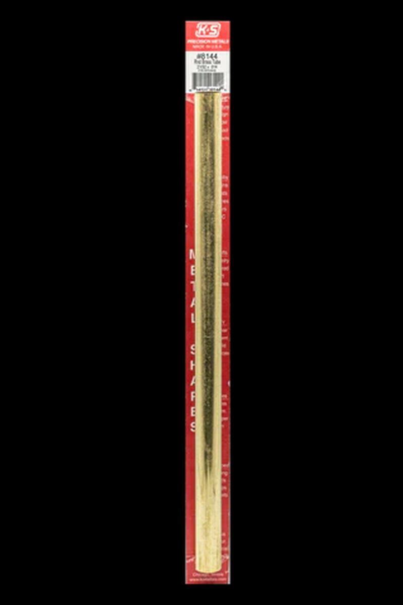 K&S Metal Products 8144 Round Brass Tube 21/32 x .014 x 12 1cd