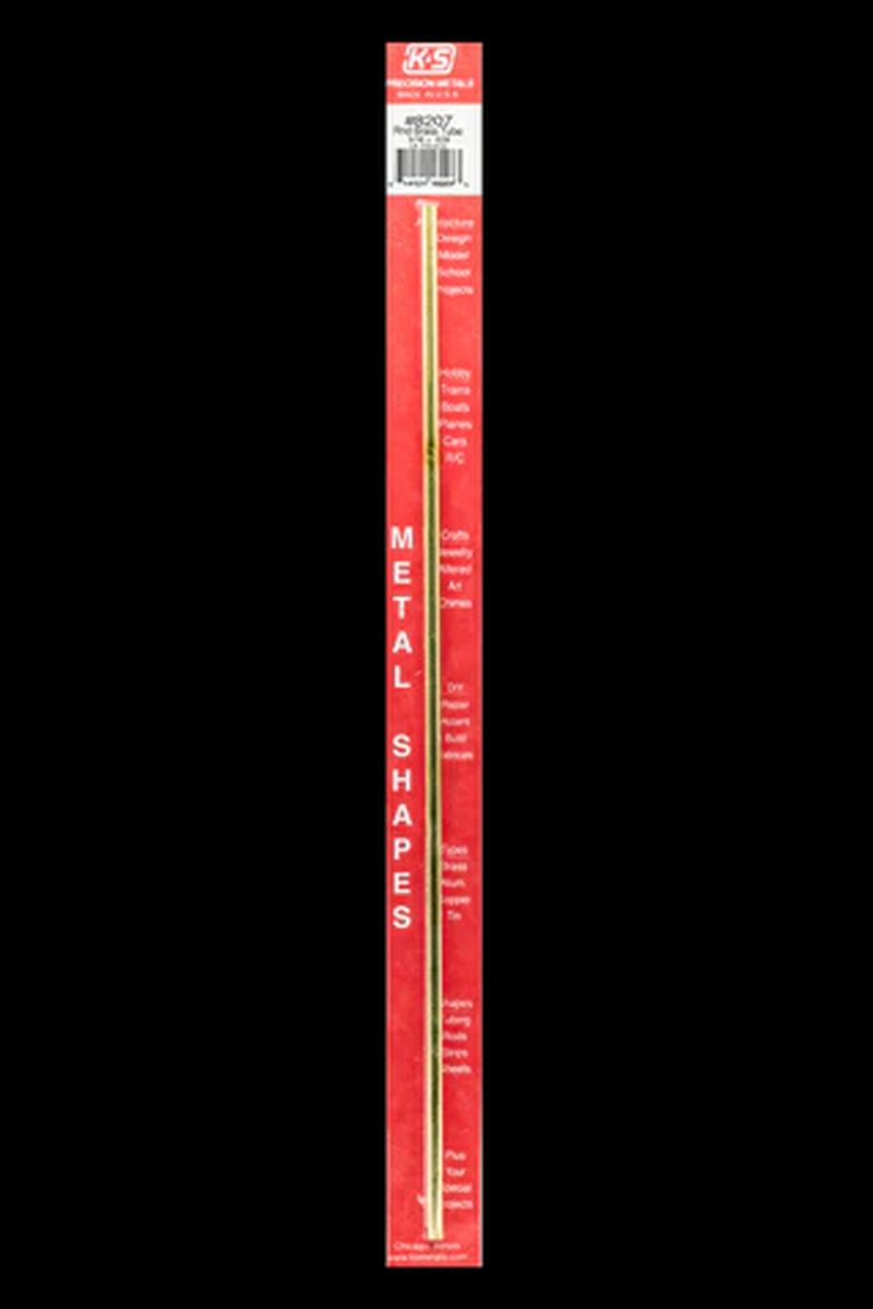 K&S Metal Products 8207 3/16 OD Round Brass Tube 1cd