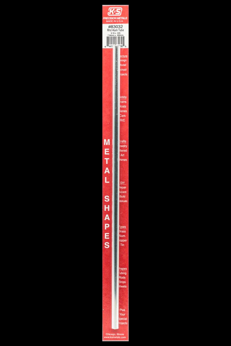 K&S Metal Products 83032 5/16 X .035 Alum. Tube