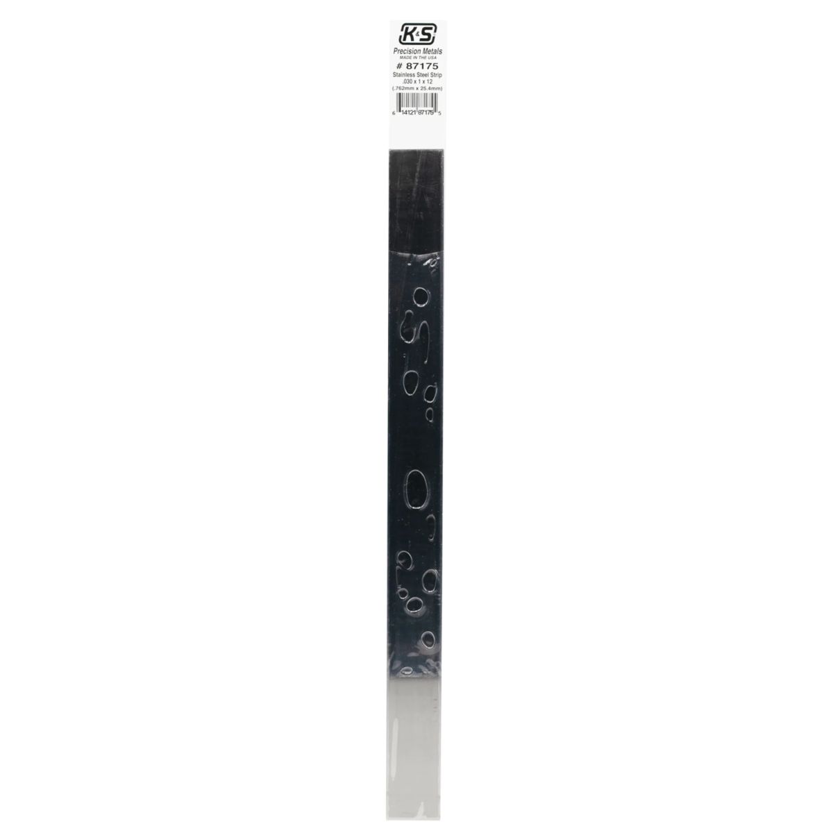 K&S Metal Products 87175 .030 Thick (22 Gauge) x 1 Wide Stainless Strip 1cd