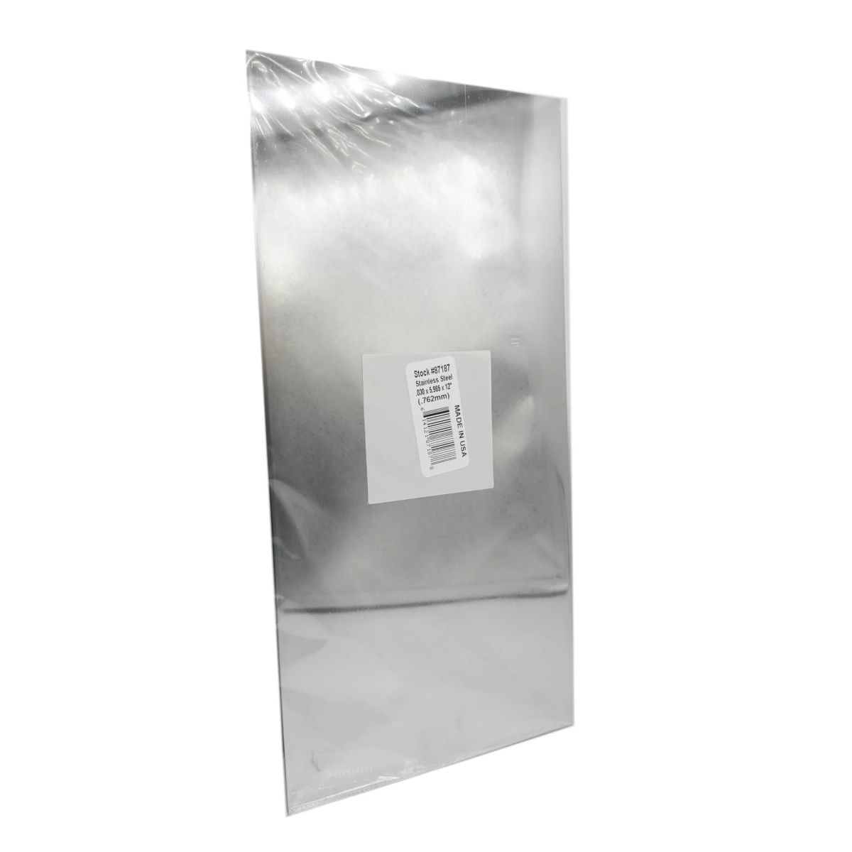 K&S Metal Products 87187 .030 Thick (22 Gauge) x 6 Wide x 12 Stainless Sheet 1cd