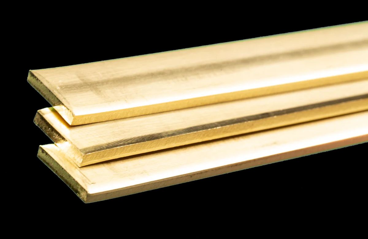 K&S Metal Products 9742 Brass Strips .093 Thick x 1 Wide x 36 3cd