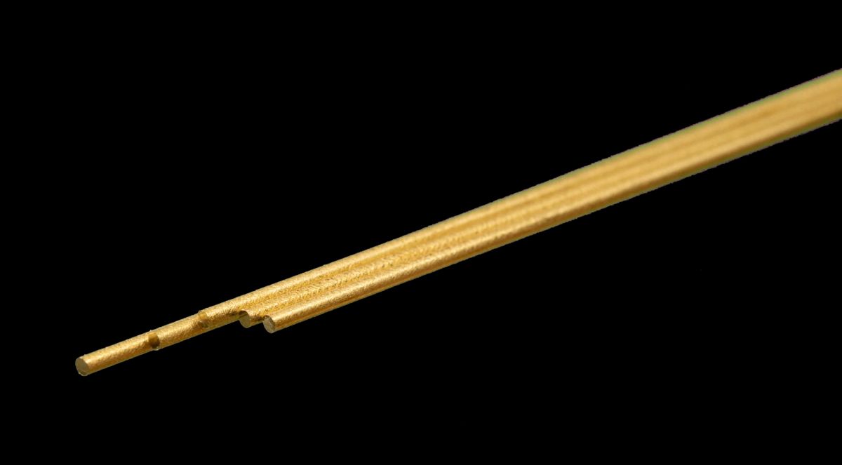 K&S Metal Products 9861 1MM Diameter Round Brass Rod 5cd