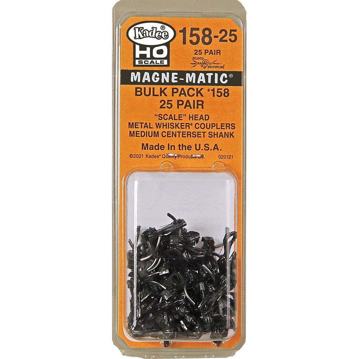 Kadee Model Train Products 15825 HO HO Whisker Scale Couplers with Gearboxes (25) Medium (9