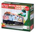 Kato USA Model Train 1060045 N 2017 Operation North Pole Christmas Train Starter Set