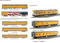 Kato USA Model Train 1060861 N UP Excursion Train 7-Car Set w/Interior Lighting