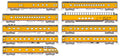 Kato USA Model Train 1060891 N Milw.Rd. Olympian Hiawatha 9-Car Set/Post01955 Scheme w/Li