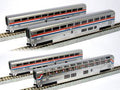Kato USA Model Train 1063518 N Amtrak PhIII Superliner Set B/4pk