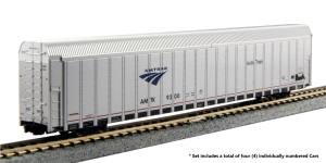 Kato USA Model Train 1065505 N Autorack 4pk Amtrak Autotrain PhV Set #3