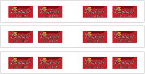 Kato USA Model Train 11660 N SP Daylight Articulated Car Decal Set