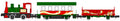 Kato USA Model Train 1225 N Pocket Line Series Christmas Steam Loco & Wagons