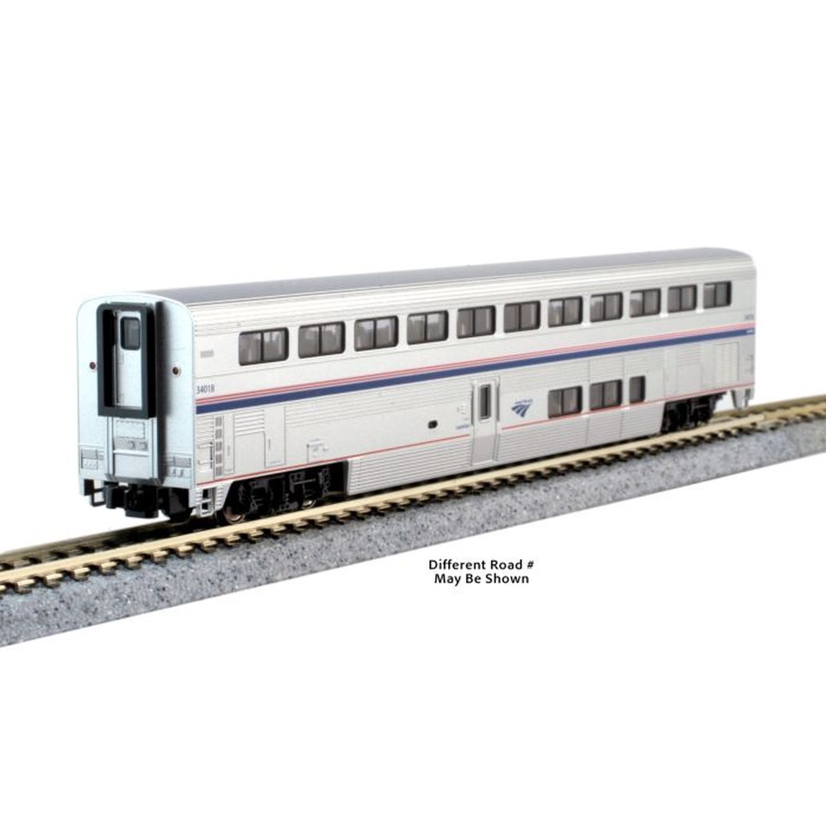 Kato USA Model Train 1560981 N Amtrak PhVI Superliner Coach #34026