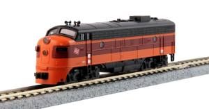 Kato USA Model Train 1762302 N FP7A Diesel Milw.Rd. #90C