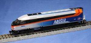 Kato USA Model Train 1766121 N MP36PH Diesel Chicago Metra #416