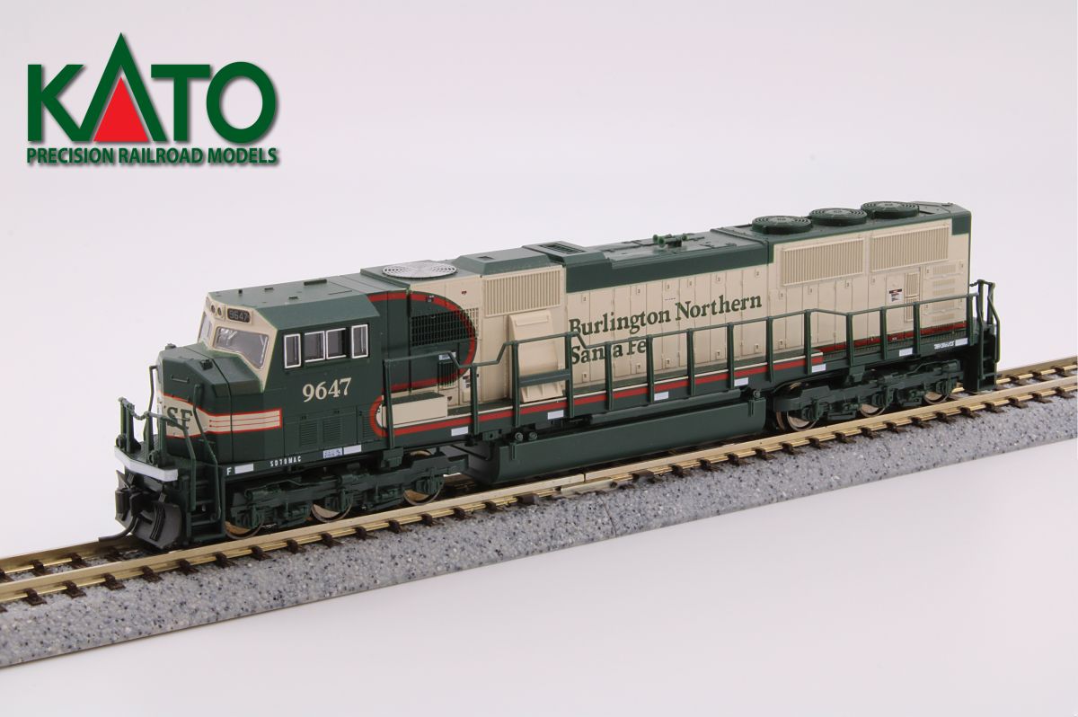 Kato USA Model Train 1766503DCC N SD70MAC Diesel BNSF #9647 Merger Scheme w/DCC
