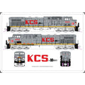 Kato USA Model Train 1767045DCC N AC4400CW Diesel KCS de Mexico #4554 w/DCC
