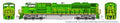Kato USA Model Train 1768502 N SD70ACe Diesel NS Heritage IT #1072