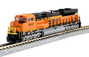 Kato USA Model Train 1768523 N SD70ACe Diesel BNSF #8400/Swoosh