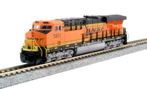 Kato USA Model Train 1768931 N ES44AC GEVO Diesel BNSF #5931/Swoosh