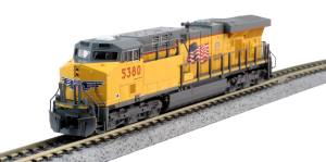 Kato USA Model Train 1768932 N ES44AC GEVO Diesel UP #5380