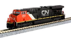Kato USA Model Train 1768939 N ES44DC GEVO Diesel CN #2952