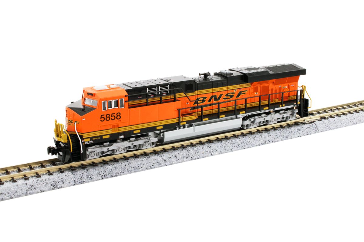 Kato USA Model Train 1768958DCC N ES44AC Diesel BSNF Swoosh #5858 w/DCC