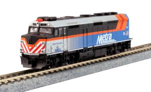 Kato USA Model Train 1769106 N F40PH Diesel Chicago Metra #181 Village of Schaumburg