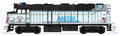Kato USA Model Train 176CHICAGO N F40PH Diesel Chicago Metra #104 City of Chicago