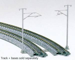 Kato USA Model Train 23059 N Single Track Catenary Poles/16pc