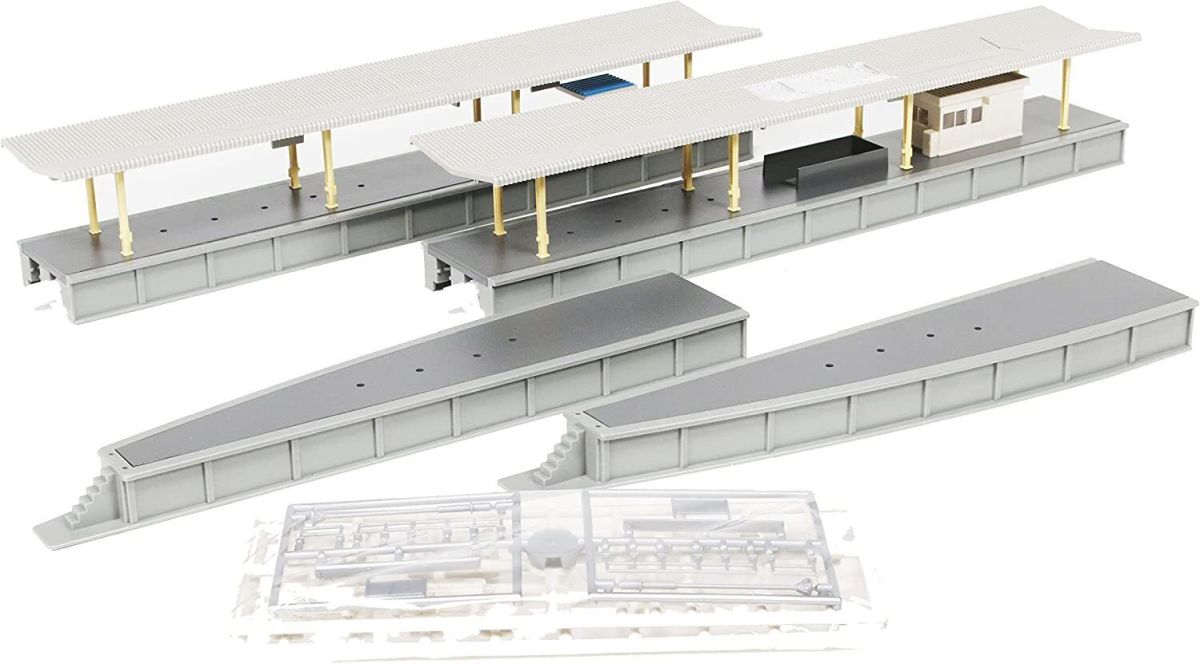 Kato USA Model Train 23170 N Island Platform Complete Set