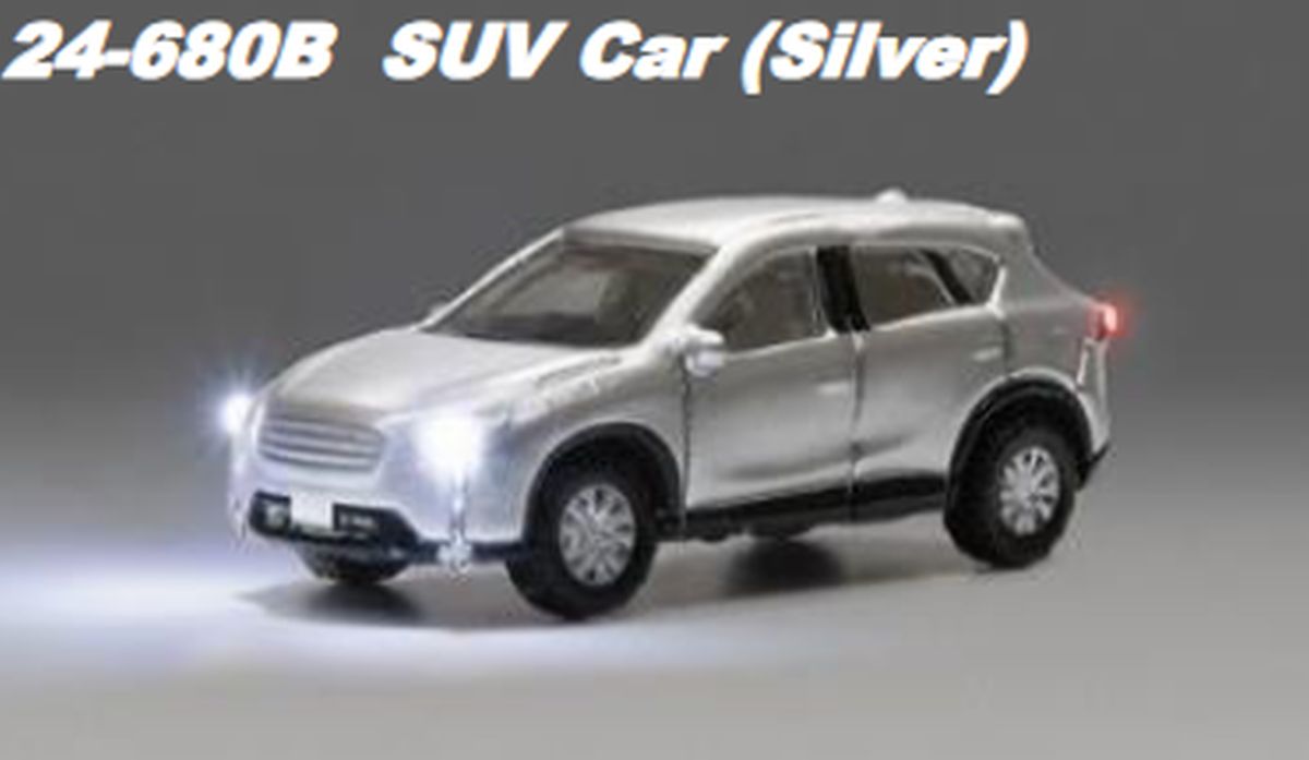 Kato USA Model Train 24680B N SUV Just Plug Silver