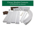 Kato USA Model Train 28886 N T-Trak Sub Terrain Layout System Corner Kit